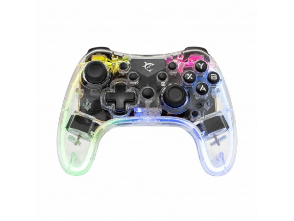 WHITE SHARK igralni plošček brezžični transparent RGB GPW-8039 LEGION