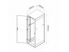 Triton kabinet 27U 1300 600x600 siv N8 sestavljen