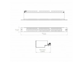 Leviton panel CAT.6+ UTP 24-port flat 69586-024