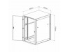 Triton kabinet 37U 1750 600x1000 siv sestavljen