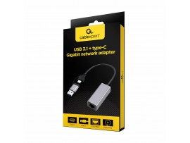 Cablexpert pretvornik USB 3.1 TipA/TipC Mrežni UTP Giga A-USB3AC-LAN-01