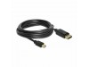 Delock kabel miniDisplayPort-DisplayPort 5m 4K 60Hz črn 83479