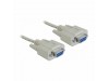 Delock null modem kabel DB9Ž-DB9Ž 1,8m siv 84077