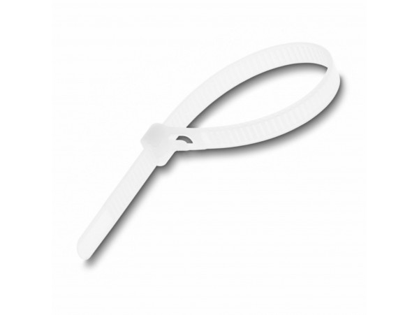 Delock vezice 200x7,2mm za večkratno uporabo bele pak/100 18644