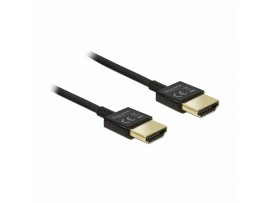 Delock kabel HDMI 3D 4K slim 0,5m 84786