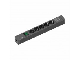 Bachmann razdelilec rack 5x250V Connect Line 2x USB A/C 2m
