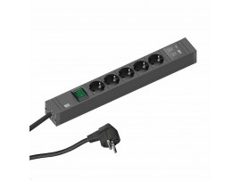 Bachmann razdelilec rack 5x250V Connect Line 2x USB A/C 2m