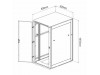 Triton kabinet 42U 1970 600x800 siv N8 sestavljen perforirana vrata