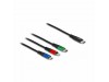 Delock kabel USB TipC 3v1 Lightning/TipC /Mikro 1m 86596