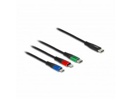 Delock kabel USB TipC 3v1 Lightning/TipC /Mikro 1m 86596
