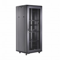 DATECH kabinet 42U 2055 800x800 črn perf. vrata sp./zd.+polica DT3.8842.9001