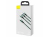 Baseus polnilni kabel TipC 3v1 Lightning TipC/Mikro 20W PD 1,5m zelen
