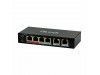 HiLook stikalo 100M  6-port 4x PoE mini kovinsko ohišje NS-0106P-35