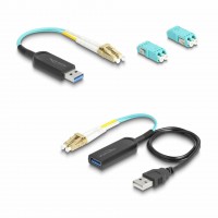 Delock line extender USB set optični LC duplex do 100m 66466
