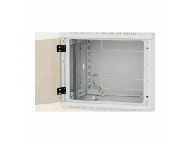 Triton kabinet zidni 18U 900 600x500 siv sestavljen perforirana vrata
