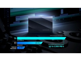 Samsung SSD disk 1TB zunanji T9 USB 3.2 Gen2x2 V-NAND UASP črn MU-PG1T0B/EU