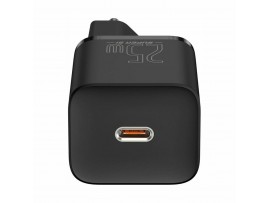 Baseus polnilec 25W TipC črn QC Super Si CCSP020101