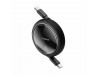 Baseus kabel USB C-C 1m 100W izvlečni črn E-Marker Free2Draw
