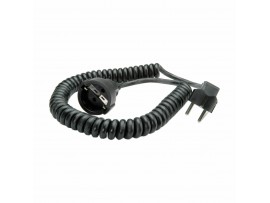 Bachmann podaljšek 250V spiralni 1m črn BM0010706