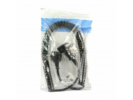 Bachmann podaljšek 250V spiralni 1m črn BM0010706