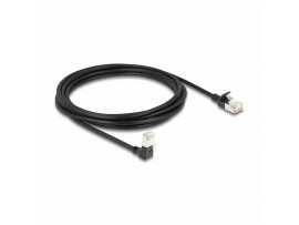 Delock patch SFTP CAT.6A 2m črn slim kotni 80306
