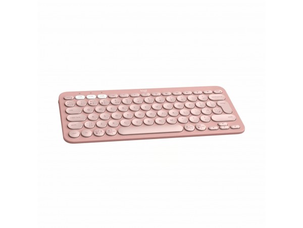 Logitech tipkovnica K380s SLO brezžična Pebble Keys 2 roza 920-011853