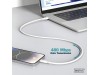 Digitus kabel USB C-C  0,5m 60W bel silikonski AK-300341-005-W