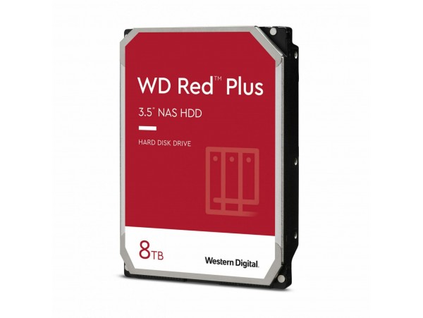 WD RED PLUS CMR 8TB trdi disk 9cm 5640 256MB SATA WD80EFPX