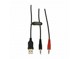 BARACUDA slušalke+mikrofon črne gaming BGH-021 HYDRA-B