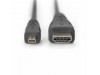 Digitus kabel HDMI/D mikro  1m 4K črn AK-330115-010-S