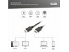 Digitus kabel HDMI/D mikro  1m 4K črn AK-330115-010-S
