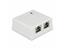 Delock nadometna vtičnica 2x RJ45 CAT.6 86269