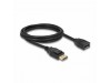 Delock podaljšek DisplayPort 1m 4K 60Hz črn 80001
