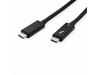 Roline kabel Thunderbolt 4 2m 40 Giga 100W 8K 60Hz črn