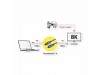Roline kabel Thunderbolt 4 2m 40 Giga 100W 8K 60Hz črn