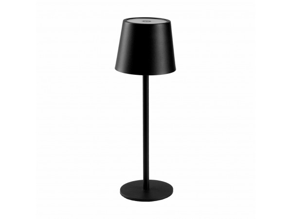 INCA LED svetilka namizna z vgrajeno baterijo črna