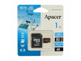 APACER microSD XC 1TB spominska kartica UHS-I U3 R100 V30 A2 AP1TBMCSX10U8-R