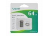 APACER USB ključ 64GB AH112 super mini srebrno/rdeč