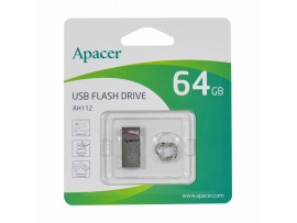 APACER USB ključ 64GB AH112 super mini srebrno/rdeč
