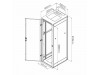 Triton kabinet 45U 2105 600x600 siv sestavljen N8