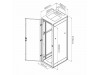 Triton kabinet 45U 2105 600x900  siv N8 sestavljen