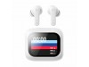 SBOX slušalke bele bluetooth z mikrofonom ANC LCD zaslon EB-TWS08-W