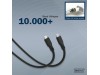 Digitus kabel USB 4.0 C-C 8K 60Hz 240W 2m črn silikonski AK-300344-020-S