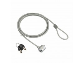 Gembird zaščita s ključavnico za prenosnik srebrna 1,8m