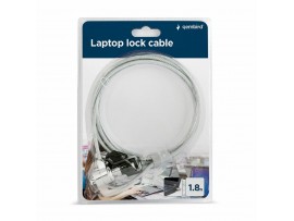 Gembird zaščita s ključavnico za prenosnik srebrna 1,8m