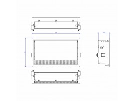 Bachmann CONI vgradno ohišje 217mm za razdelilce antracit 338.0204
