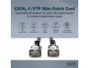 Digitus patch slim FTP CAT.6A   1m črn