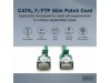 Digitus patch slim FTP CAT.6A  3m zelen