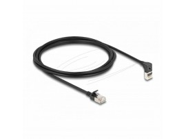 Delock patch SFTP CAT.6A 2m črn slim kotni navzgor 80288