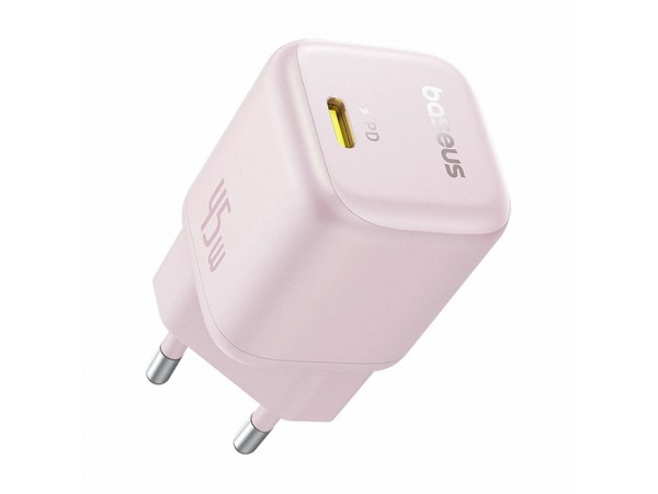 Baseus polnilec 45W USB TipC QC PD roza PicoGo